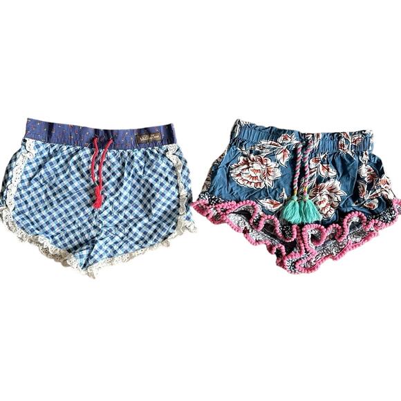 Matilda Jane Little Girl Shorts 2-pack kids size 4, Simply Summer, Pick up game - Picture 1 of 7